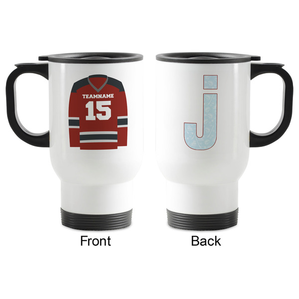 Hockey Stainless Steel Travel Mug with Handle - Apvl