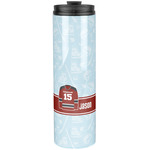Hockey Stainless Steel Skinny Tumbler - 20 oz (Personalized)