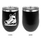 Hockey Stainless Wine Tumblers - Black - Single Sided - Approval
