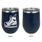Hockey Stainless Wine Tumblers - Navy - Single Sided - Approval