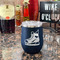 Hockey Stainless Wine Tumblers - Navy - Single Sided - In Context
