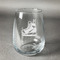 Hockey Stemless Wine Glass - Engraved