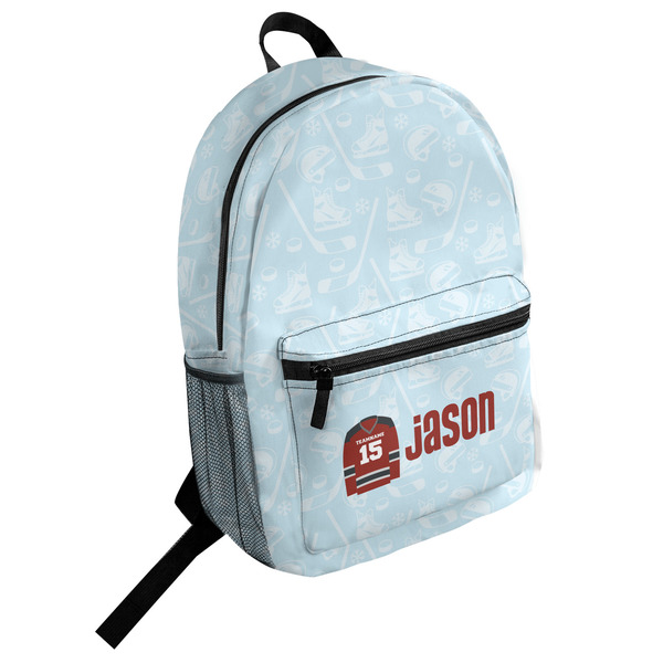 Custom Hockey Student Backpack (Personalized)