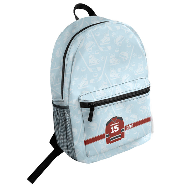 Custom Hockey Student Backpack (Personalized)
