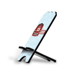 Hockey Stylized Cell Phone Stand - Small w/ Name and Number