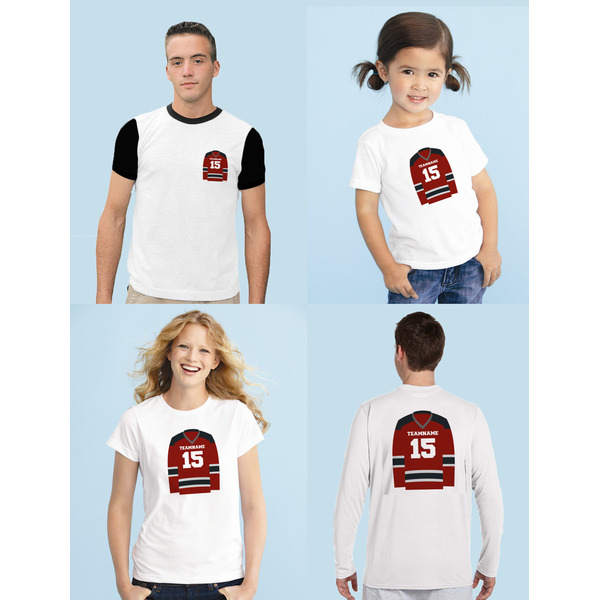 Hockey Sublimation Sizing on Shirts
