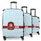 Hockey 3 Piece Luggage Set - 20" Carry On, 24" Medium Checked, 28" Large Checked (Personalized)