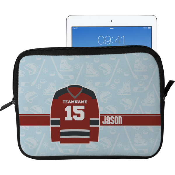 Custom Hockey Tablet Case / Sleeve - Large (Personalized)