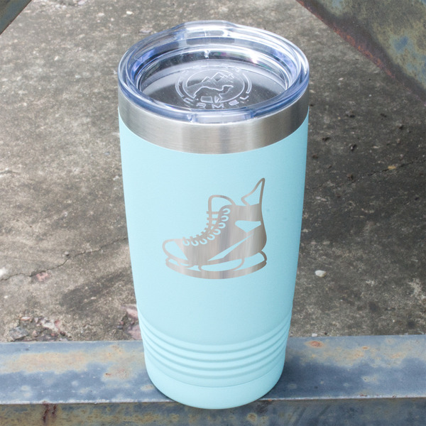 Hockey Teal Polar Camel Tumbler - 20oz - Angled