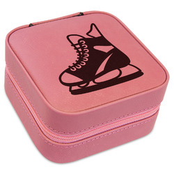Hockey Travel Jewelry Boxes - Pink Leather