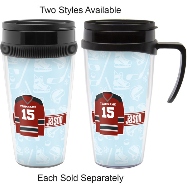 Hockey Travel Mugs - with & without Handle