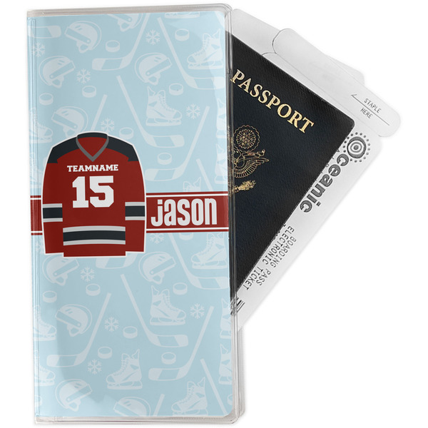 Custom Hockey Travel Document Holder