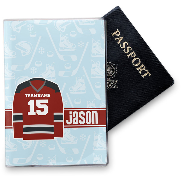 Custom Hockey Vinyl Passport Holder (Personalized)