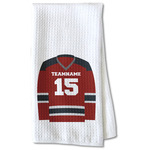 Hockey Kitchen Towel - Waffle Weave - Partial Print (Personalized)