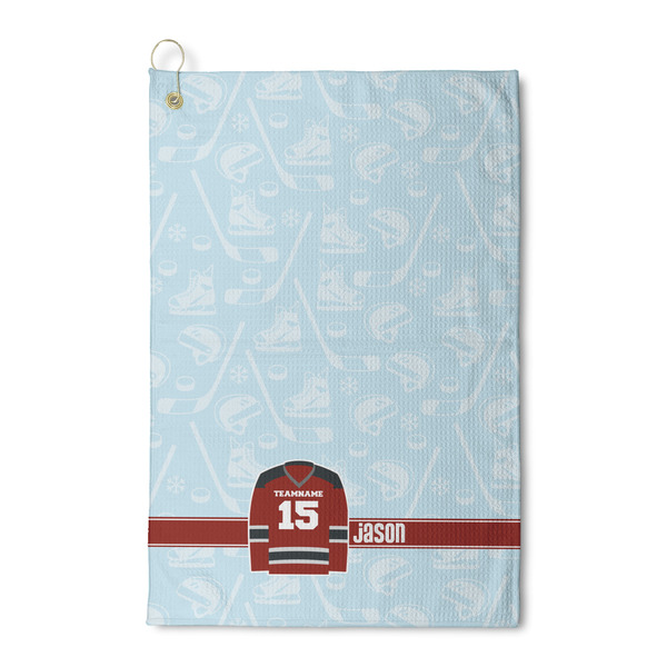 Custom Hockey Waffle Weave Golf Towel (Personalized)