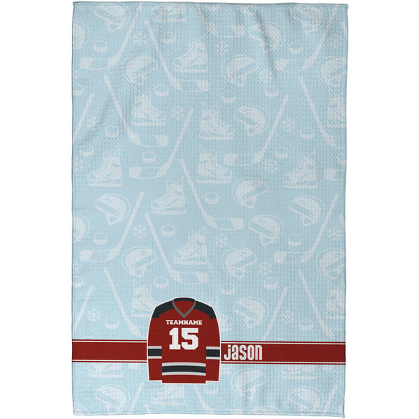 Hockey Waffle Weave Towel - Full Color Print - Approval Image