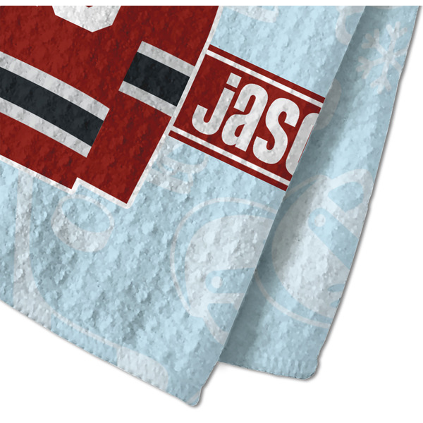 Hockey Waffle Weave Towel - Closeup of Material Image