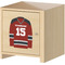 Hockey Wall Graphic on Wooden Cabinet