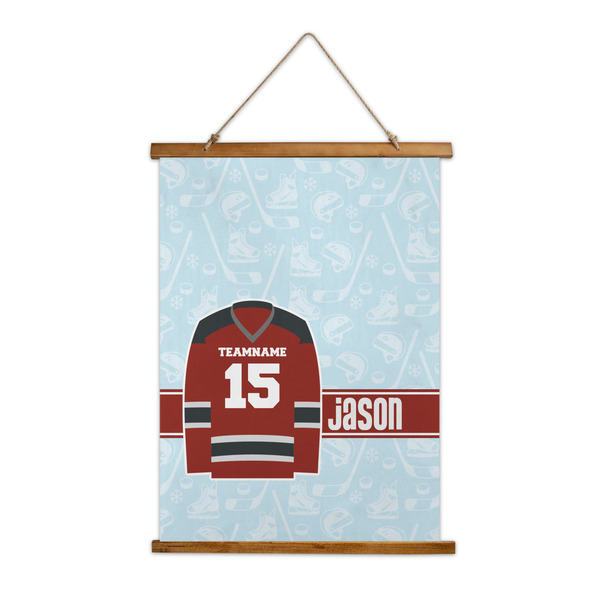 Custom Hockey Wall Hanging Tapestry - Tall (Personalized)