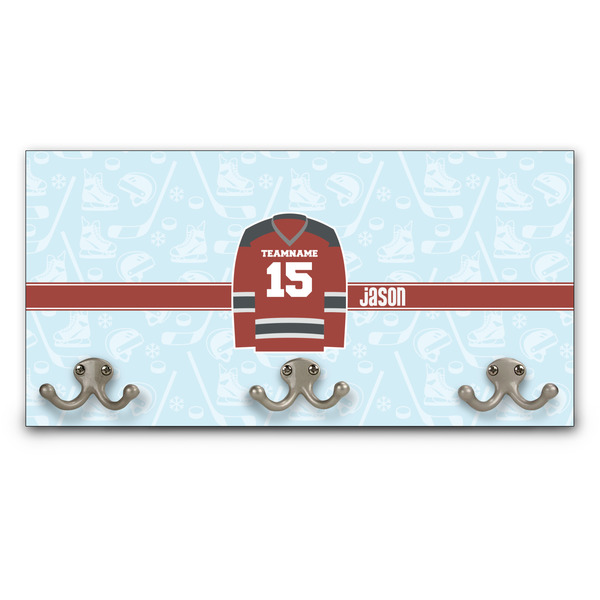 Custom Hockey Wall Mounted Coat Rack (Personalized)