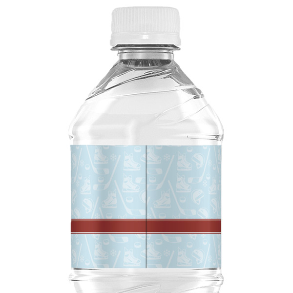 Hockey Water Bottle Label - Back View