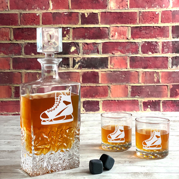 Hockey Whiskey Decanters - 26oz Rect - LIFESTYLE
