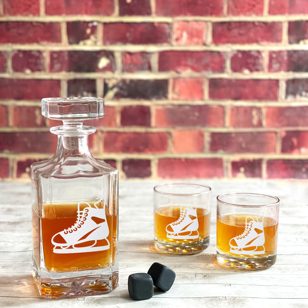 Hockey Whiskey Decanters - 26oz Square - LIFESTYLE