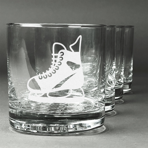 Custom Hockey Whiskey Glasses (Set of 4)