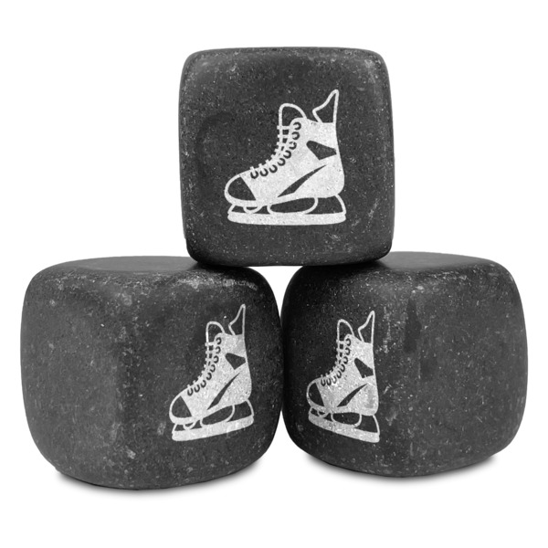 Custom Hockey Whiskey Stone Set - Set of 3