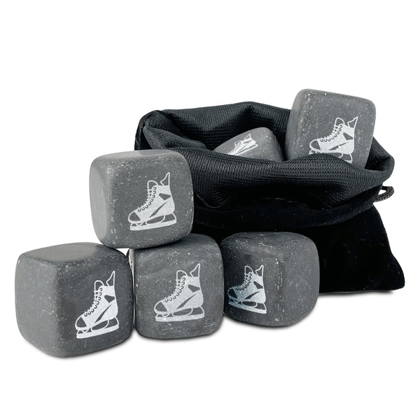 Custom Hockey Whiskey Stone Set - Set of 9