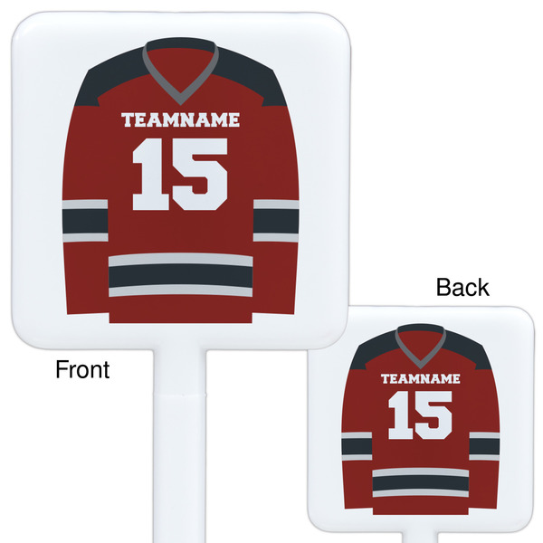 Hockey White Plastic Stir Stick - Double Sided - Approval