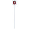 Hockey White Plastic Stir Stick - Double Sided - Square - Single Stick