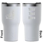 Hockey RTIC Tumbler - White - Engraved Front & Back (Personalized)