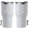 Hockey White RTIC Tumbler - Front and Back