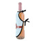 Hockey Wine Bottle Apron - DETAIL WITH CLIP ON NECK