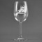 Hockey Wine Glass - Engraved