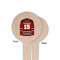 Hockey Wooden 4" Food Pick - Round - Single Sided - Front & Back