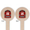 Hockey Wooden 6" Food Pick - Round - Double Sided - Front & Back