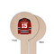 Hockey Wooden 6" Food Pick - Round - Single Sided - Front & Back