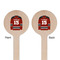 Hockey Wooden 7.5" Stir Stick - Round - Double Sided - Front & Back