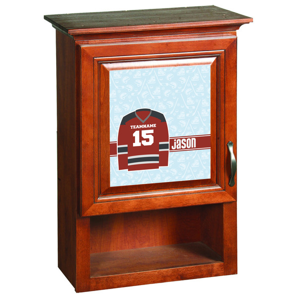 Hockey Wooden Cabinet Decal (Medium)