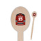 Hockey Wooden Food Pick - Oval - Closeup