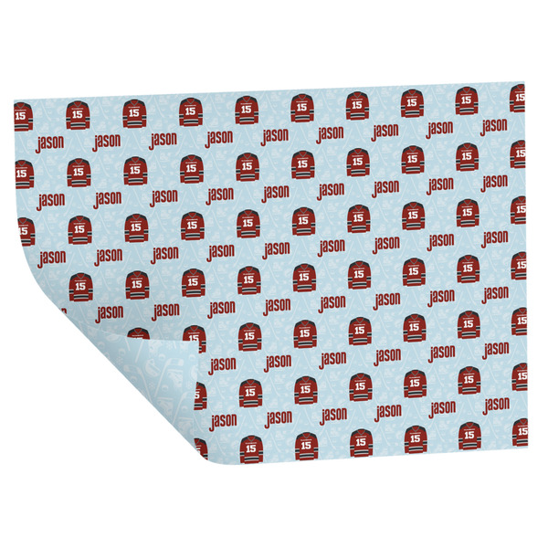 Custom Hockey Wrapping Paper Sheets - Double-Sided - 20" x 28" (Personalized)