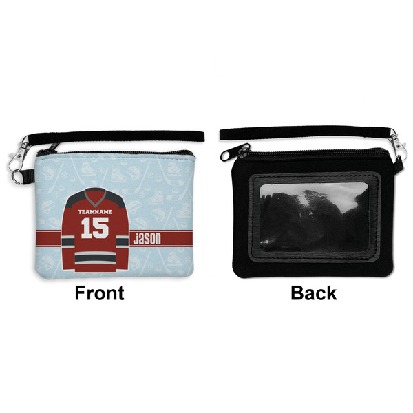Hockey Wristlet ID Cases - Front & Back
