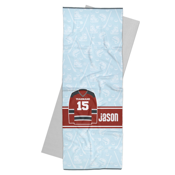 Custom Hockey Yoga Mat Towel (Personalized)