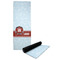 Hockey Yoga Mat with Black Rubber Back Full Print View