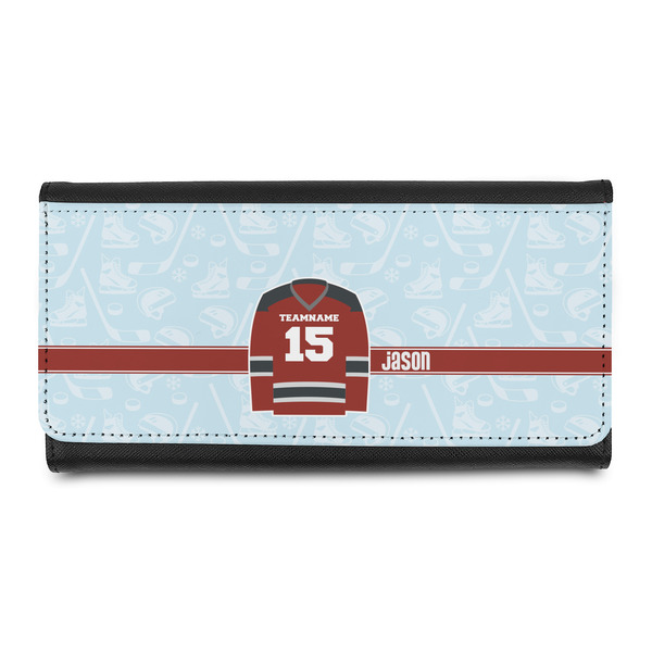 Custom Hockey Leatherette Ladies Wallet (Personalized)