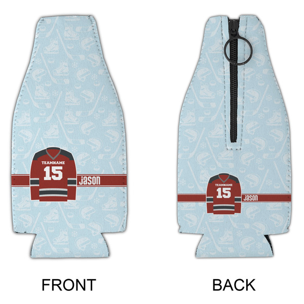 Hockey Zipper Bottle Cooler - APPROVAL