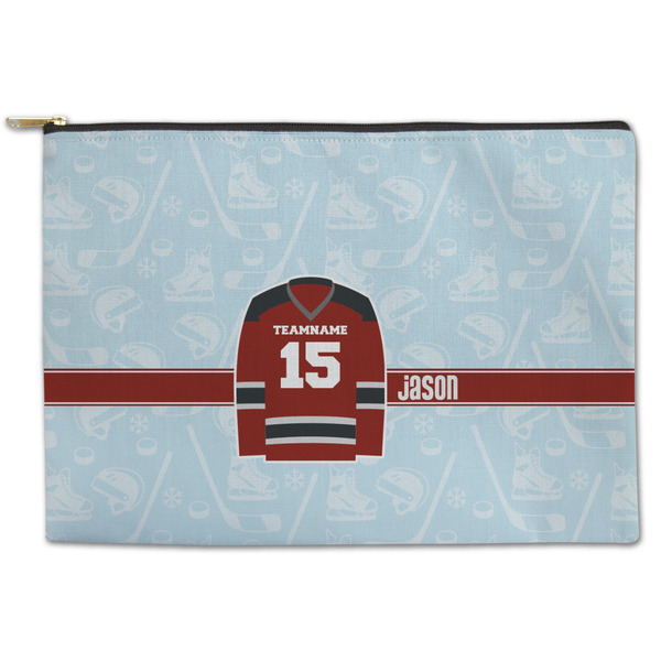 Custom Hockey Zipper Pouch (Personalized)