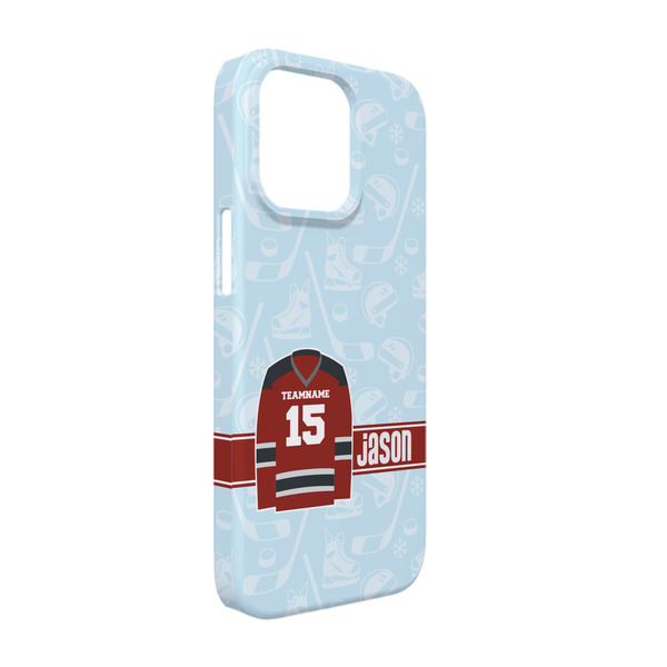 Custom Hockey iPhone Case - Plastic - iPhone 13 (Personalized)